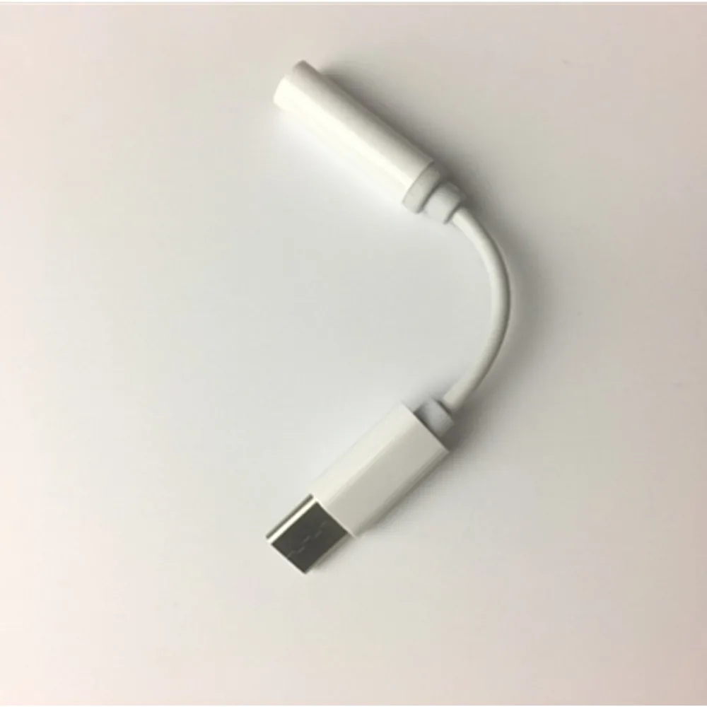 Original Blackview BV9500 Cable Earphone Adapter Cable Type C to 3.5MM White Charging 9mm Cable For Blackview BV9600 Pro