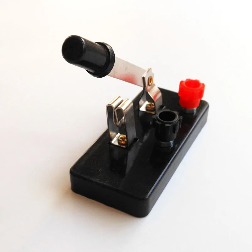 Black Physics Teaching Experiment Small Single Pole Switch Student\'s Science and Technology Class Toggle Switches DIY Accessory