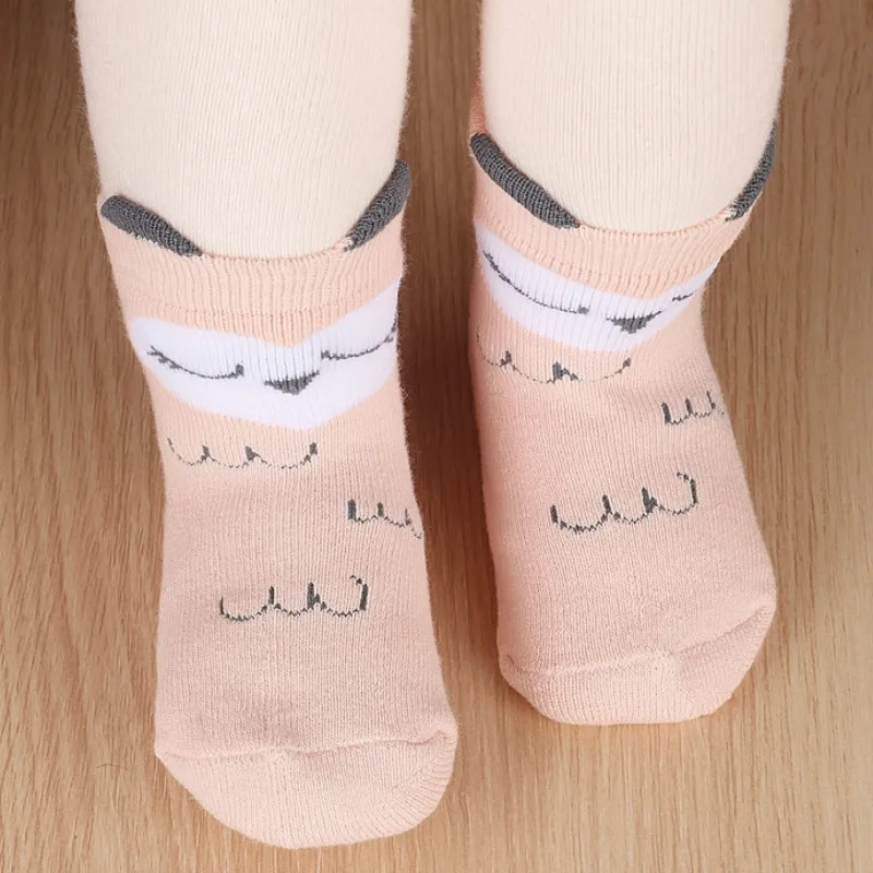 Winter Baby Terry Socks Cute Socks Anti Slip Funny Kawaii Animal Socks Warm Kids Socks Boys Girls Newborn Footwear Cotton Brand