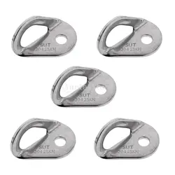 5 Pcs Stainless Steel Anchor Point Bolt Hangers 10mm 25KN/5600Lb Rock Climbing Accessories Rock Climbing Bolt Hangers