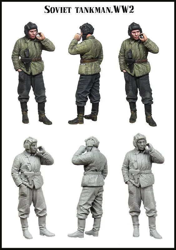 1:35 Resin kit  Soviet tanks .WW2 in smoking