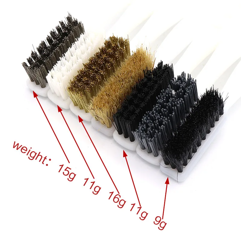 DuPont-Juego de cepillos de limpieza de nailon, alambre de cobre, cepillo Industrial con mango de plástico, herramienta de mano de óxido limpio, accesorios de fabricación, 2/6 Uds.