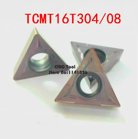 10PCS TCMT16T304/TCMT16T308 carbide CNC inserts,CNC lathe tool,apply to stainless steel and steel processing, insert STFCR/STGCR