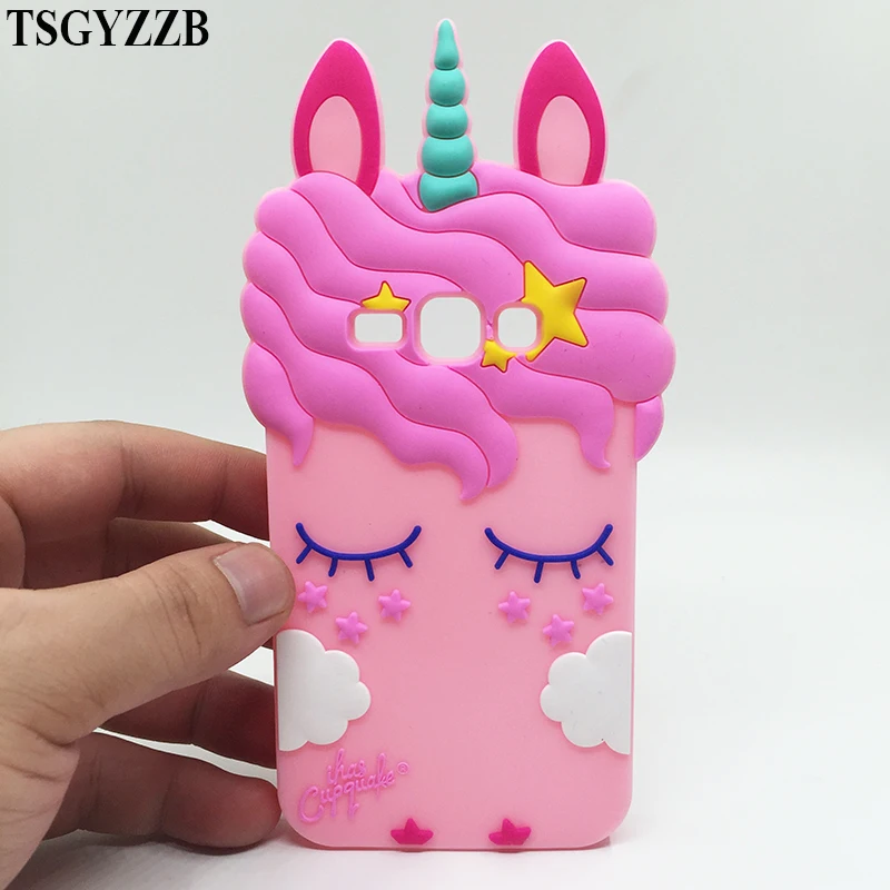 

Cute 3D Unicorn Case For Samsung Galaxy J1 2016 J120 Silicone Soft Back Cover For Samsung J1 2016 J120F SM-J120F Phone Case