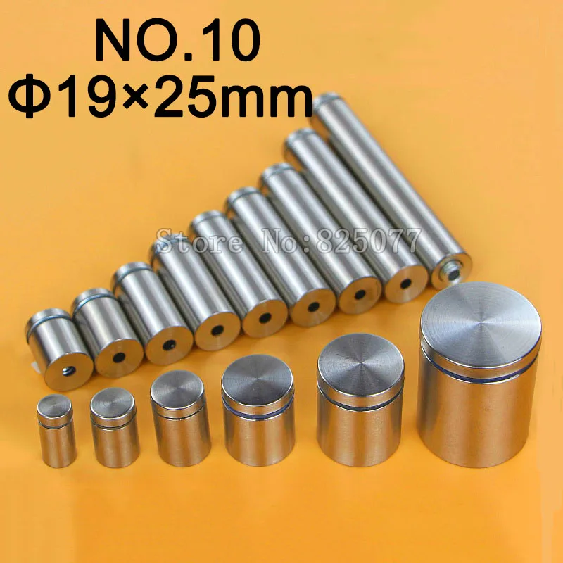 

DHL 1000PCS Diameter 19x25mm Stainless Steel Standoffs Pin Nails Hollow Screw Acrylic Billboard Advertisement Fixing Screw KF952