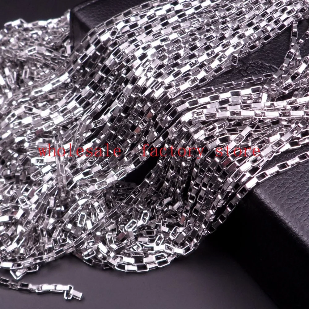 Lot 5meter   Shiny Stainless steel Long BOx- Link Chain jewelry Finding Marking Chain DIY