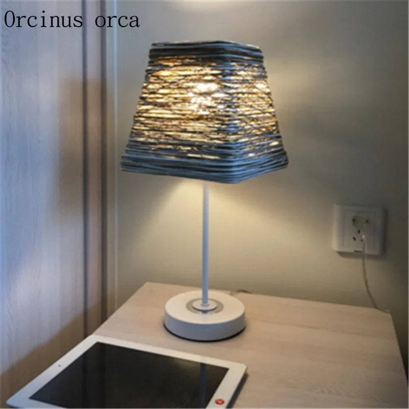 

Nordic simple modern literary bedside table lamp creative fashion warm Postage free