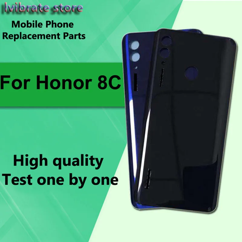 100% Nieuwe Batterij Back Rear Cover Deur Behuizing Voor Huawei Honor 8C 8 C Batterij Cover Honor8C 6.26 "terug shell Vervanging