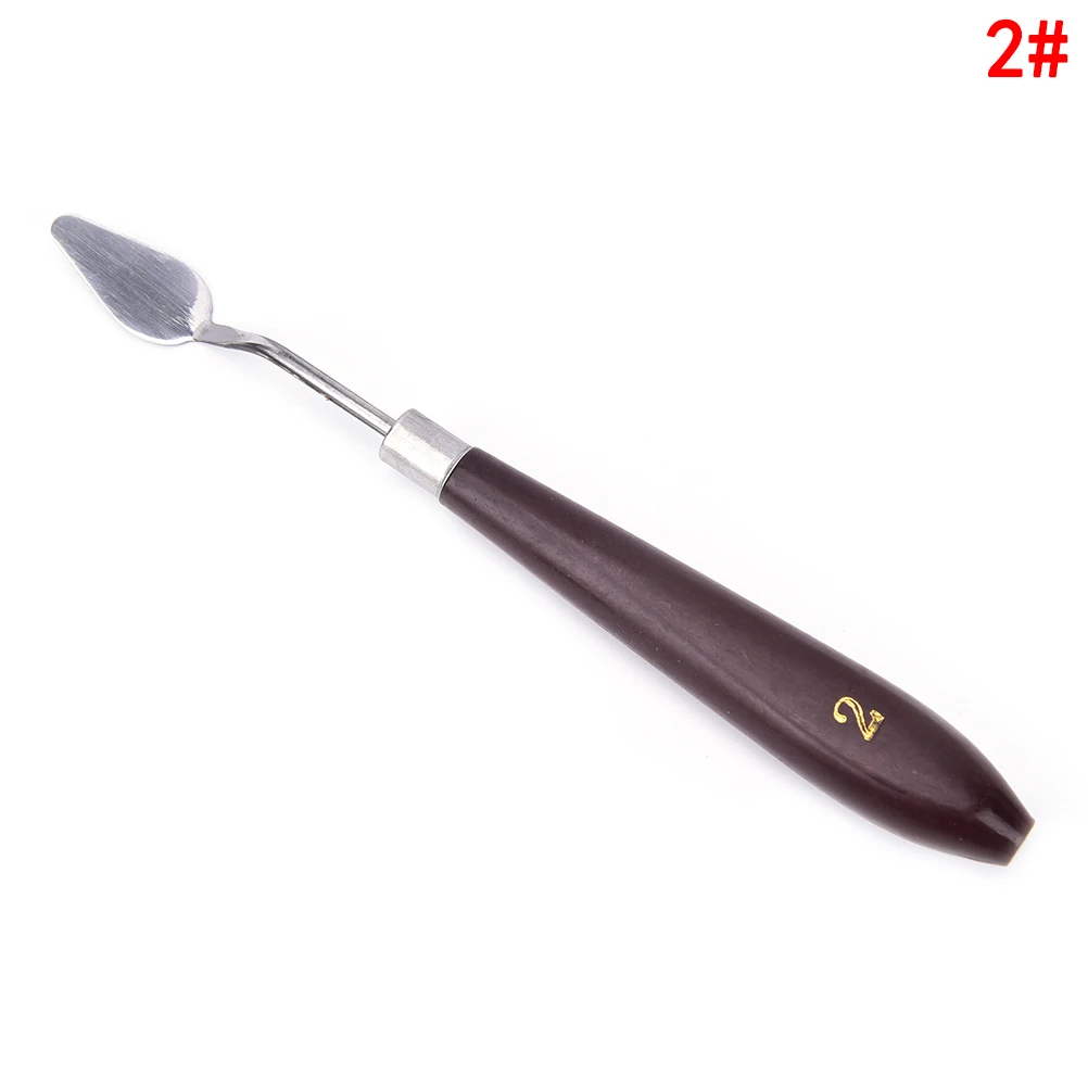 Professionele 1x Palet Tool Rvs Olieverf Paletmes Verf Spatel Mengen Schraper Art Tool