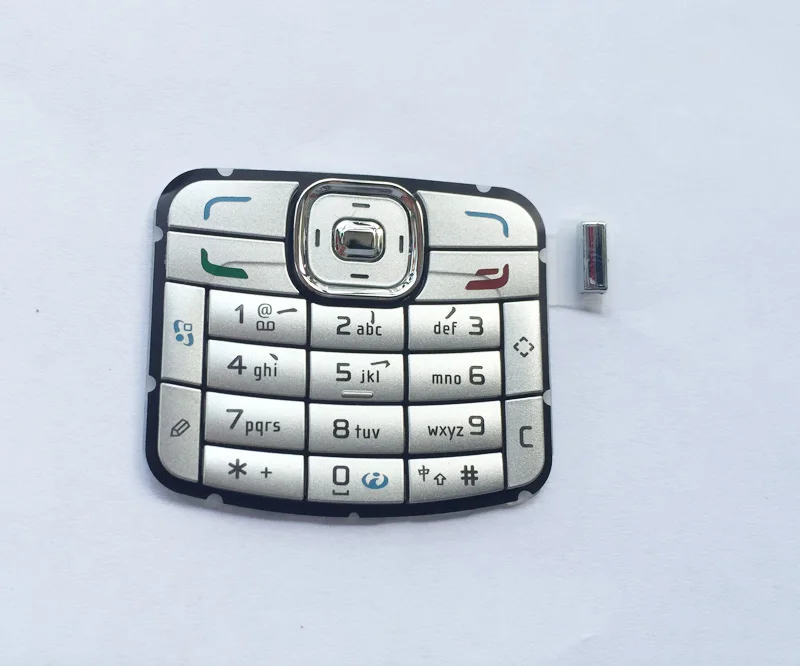 Silver/Black 100% New Ymitn Housing Buttons digital Keyboards Keypads Cover For Nokia N70