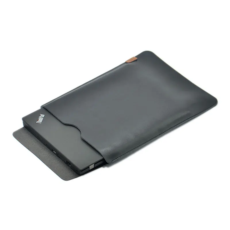Arrival selling ultra-thin super slim sleeve pouch cover,Genuine leather laptop sleeve case for Thinkpad T460 T470 T480 14inch