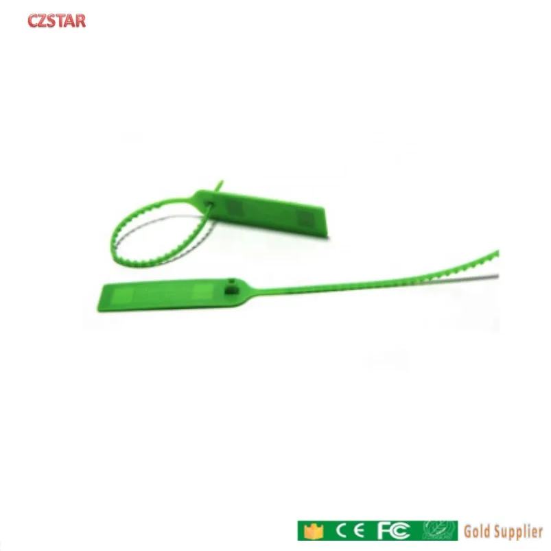 Czstar 30pcs Anti-theft lock tag ISO18000-6C rfid uhf Steel seal tag EPC CLASS 1 GEN2 Metal Cable Tie cable tie tag seal zip tag