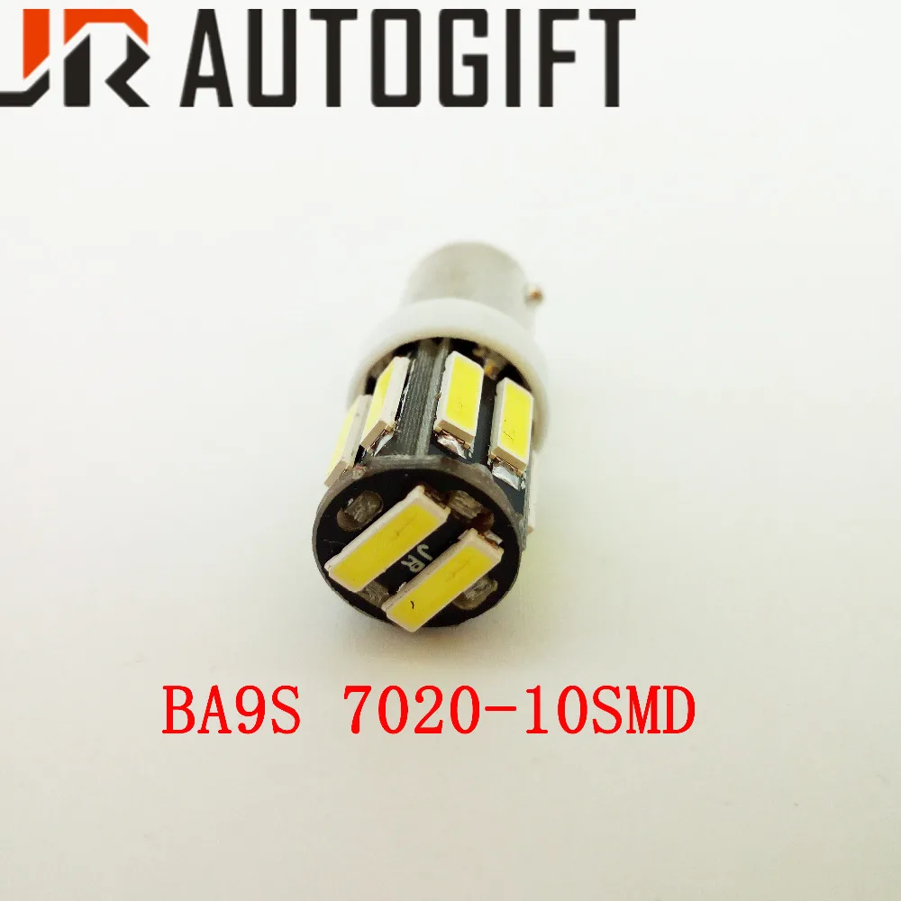 100pcs BA9S T4W LED Car light bulb T2W T3W H5W interior Car LED License Plate light 10 LED 7020 SMD 12V 124V 2913 12910 12929