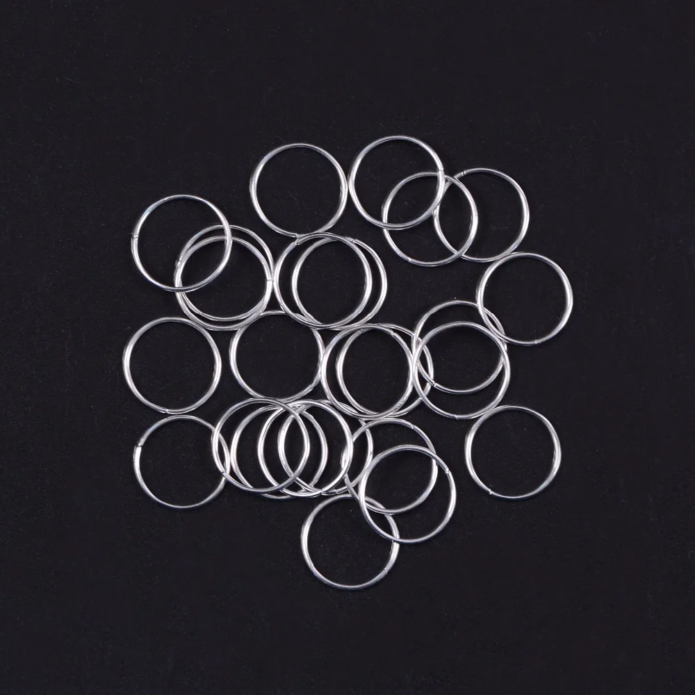 100Pcs/Lot Golden/ Silver/ Rose Gold Hair Braid Dreadlock Bead Cuff Clip Braid Hoop Circle Approx 12mm/14mm