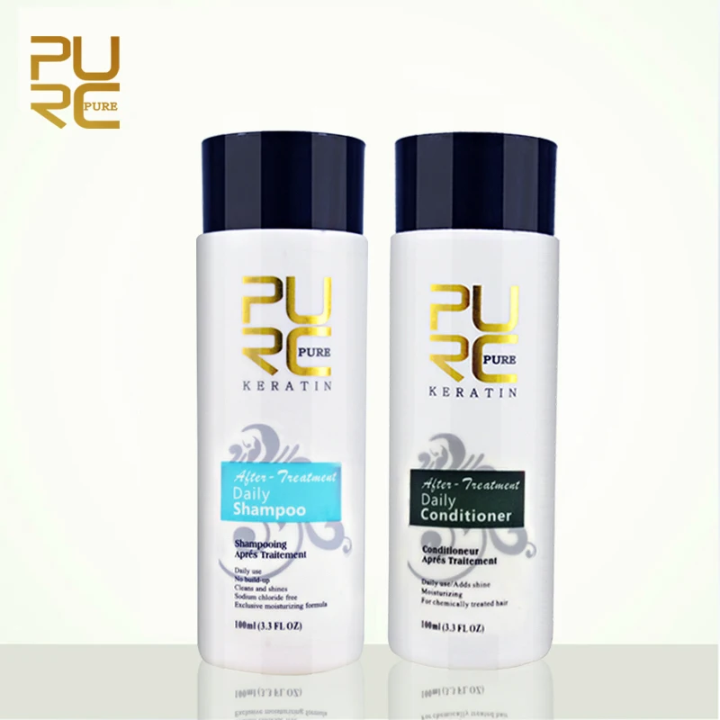 PURC Shampoos und Conditioner für Haar Richt Glättung Reparatur Haar Pflege Sets für Weibliche und Männliche 200ml