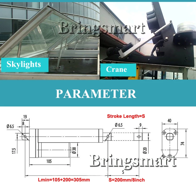 Wholesales 12-48v 50-250mm 2-10 Inch Stroke 900N 90KG Load Customized Speed Tubular Motor Mini Electric Linear Actuator