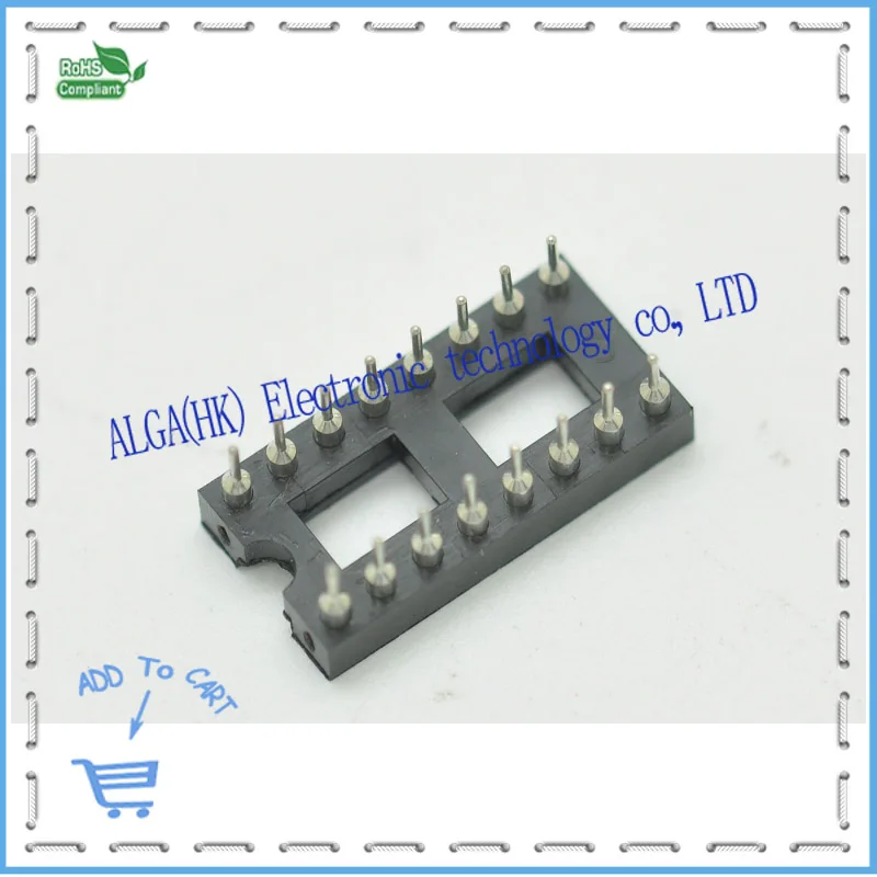 16P DIP16 Socket Gat Ronde Pin Dip Socket 16pin En Gratis Verzending.