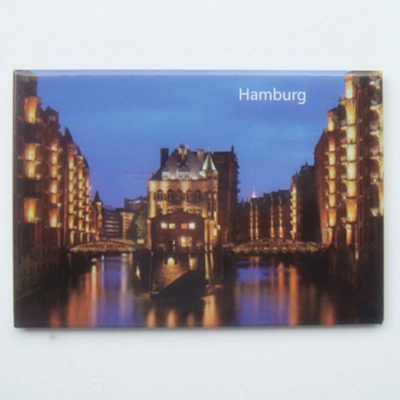 

Metal Wrapped Magnets SOUVEMAG,Germany Hamburg City Sence Museum Metal Fridge Magnet SFM5180