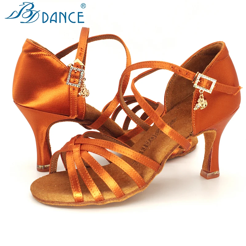 

TOP BDDANCE Latin Dance Shoes Authentic Lady Adult New BDSALSA Heel Soft Bottom National Standard Practice Clearance processing