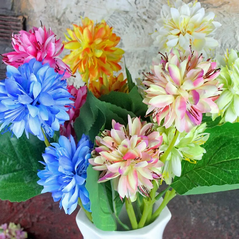 

Upscale Artificial Silk Flowers Simulation Hydrangea Craft Ornament For Home Decor 6 colors Avialable Free Shipping