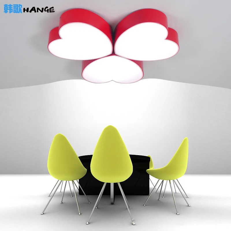 Children lamp heart-shaped cartoon lamp Ceiling Lights bedroom children's amusement park kindergarten classroom lighting ET92