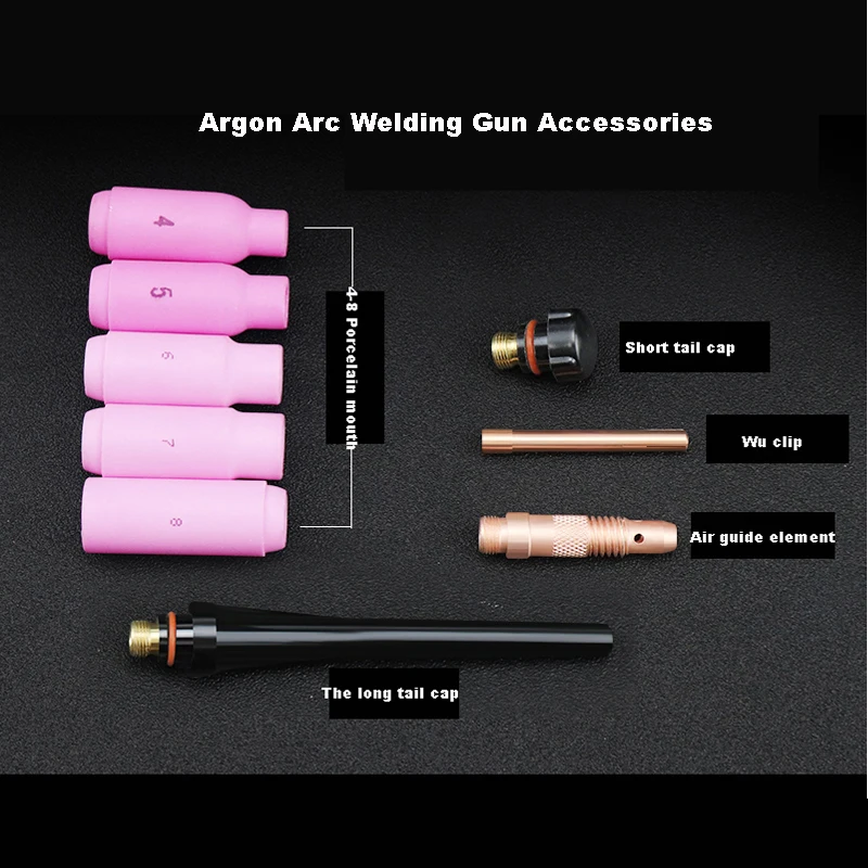 Argon Arc Welding Torch Accessories WP-17/WP-18/WP-26 Air Cooling / Water Cooled Welder Gun Head Free Shipping