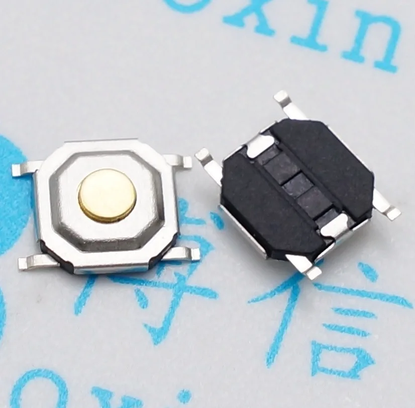 100pcs 4*4*1.5mm Light touch switch SMD4 waterproof ON/OFF Touch button Touch micro switch 4*4*1.5 keys button SMD 4pin