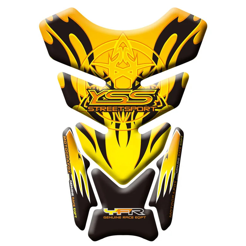 3D Motorcycle Tank Pad Protector Sticker Tank Decal Fishbone Protective For Yamaha XJ600 XJ900