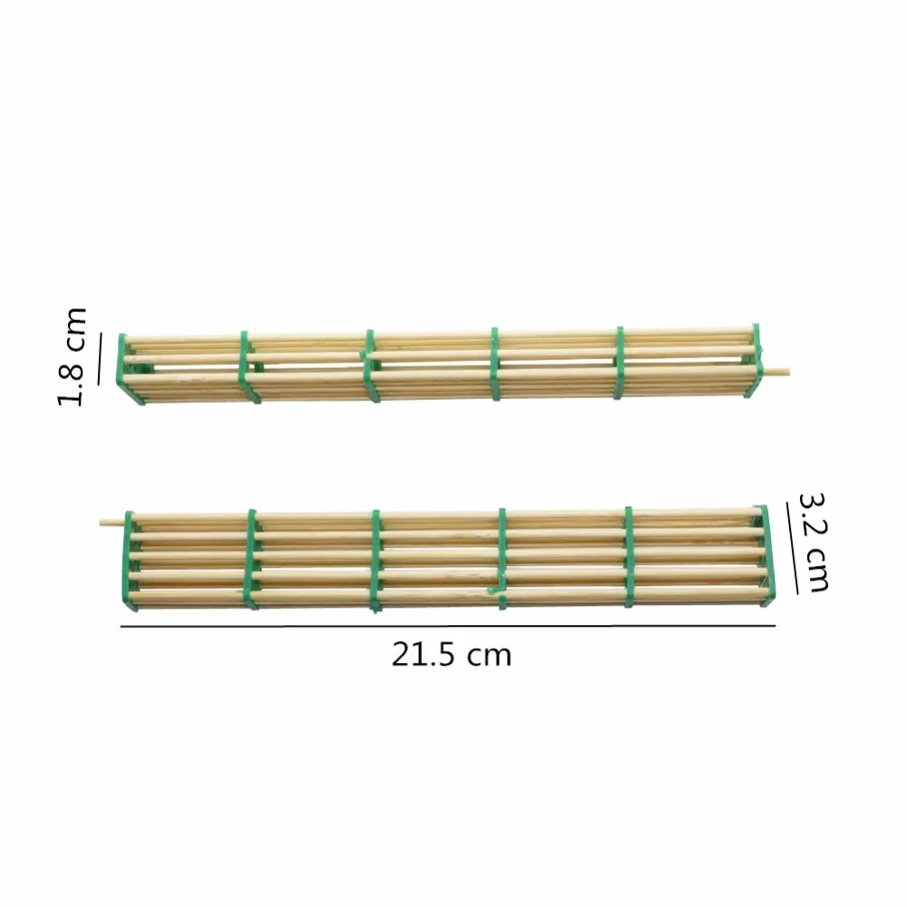 Beekeeping Prooduct Bamboo Longer Type Queen Bee Isolation Transport Cage Five Lengthened Apiculture Beekeeper Tools 20 Pcs