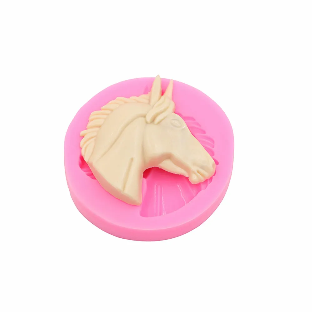 Horse Chocolate Sugar Cake Soft Silicone Mold Handmade Chocolate Craft Mold Cake Dessert Decorative Mold DIY Cake Bread Gadgets