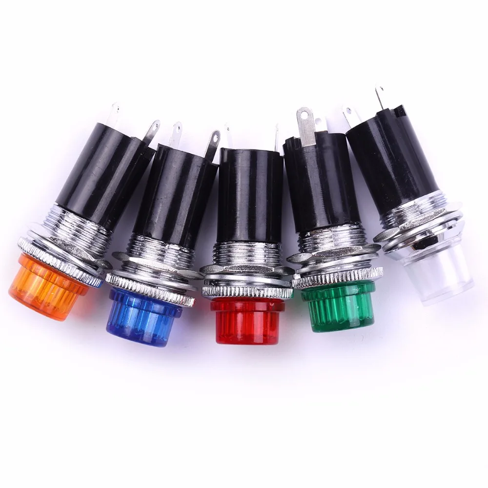 10PCS AC220V 10W DH16-HS LED Signal Light Indicator Light Red Green Yellow Blue White Color For Indicator Signals LED Lighting