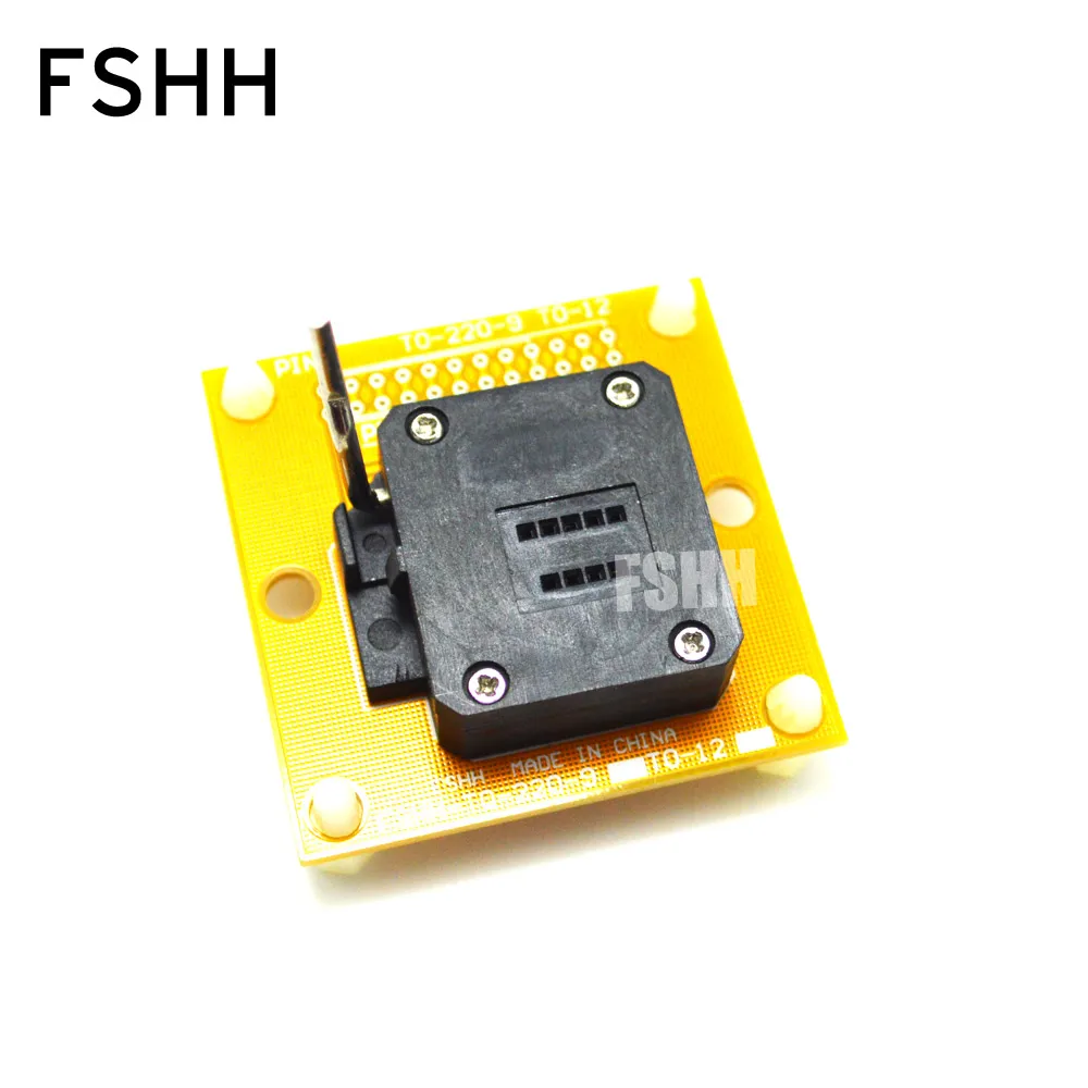 TO-220-9 Aging ทดสอบซ็อกเก็ตพร้อมซ็อกเก็ตทดสอบ ZIP9 PCB เช่นซ็อกเก็ตส่วนประกอบ LM4755T