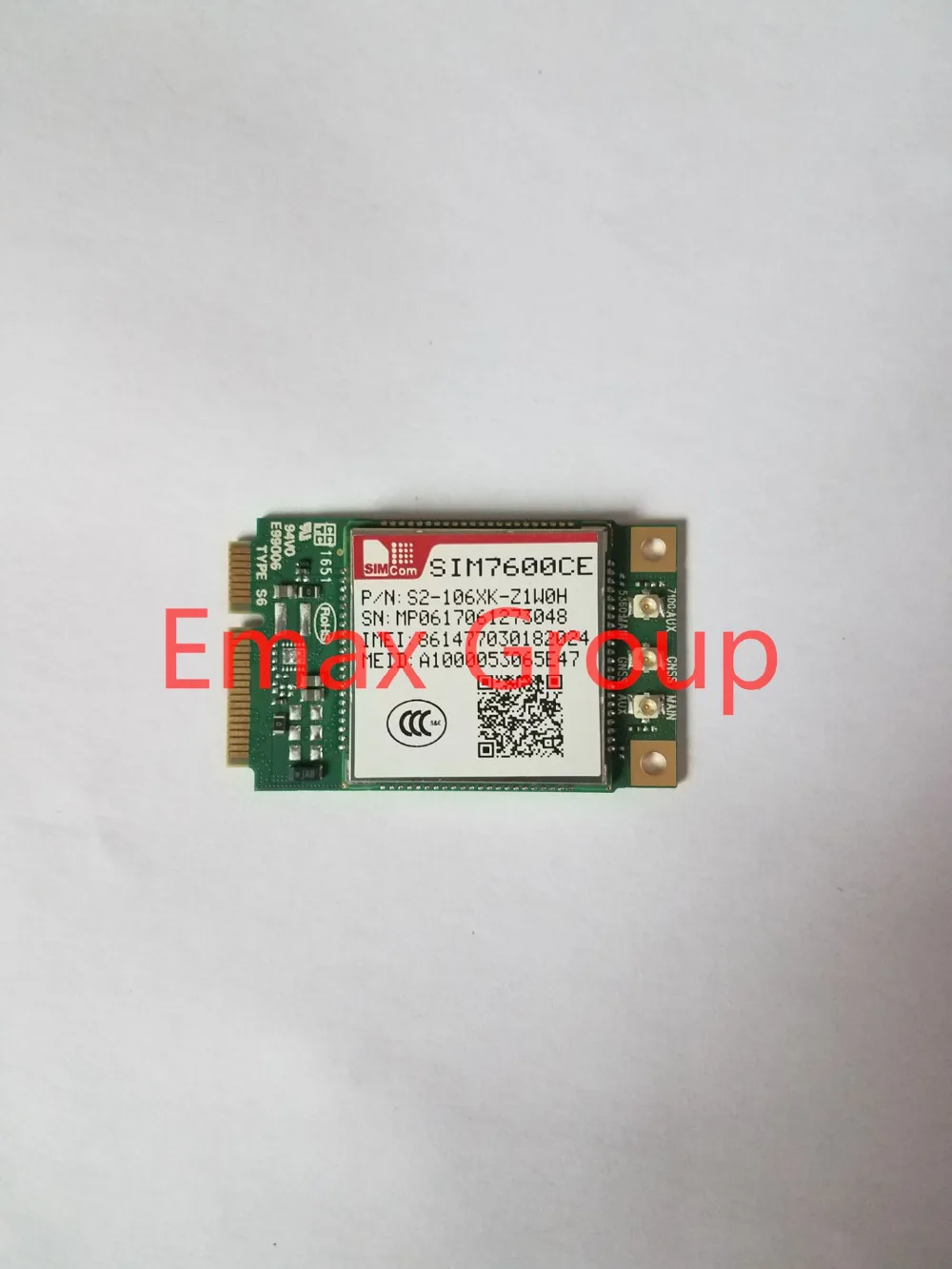 

SIMCOM SIM7600CE мини PCIE LTE-TDD/LTE-FDD/к оператору сотовой связи HSPA +/TD-SCDMA B38/B39/B40/B41/B1/B3/B8 Cat 4