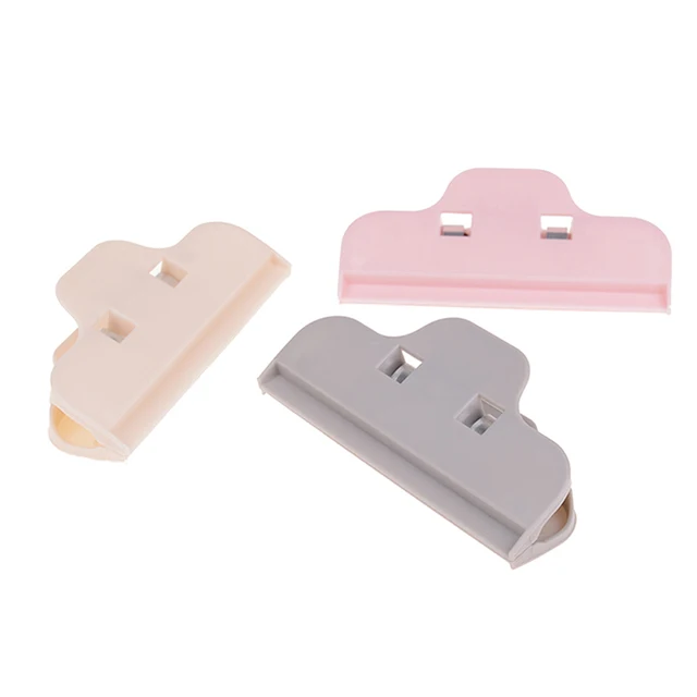 1PC klip plastikowy papier pliki Sealer do kuchni do jedzenia przechowywanie zgrzewarka worków Home Clothespin Office Clamp Snack Seal Pocket Holder losowe