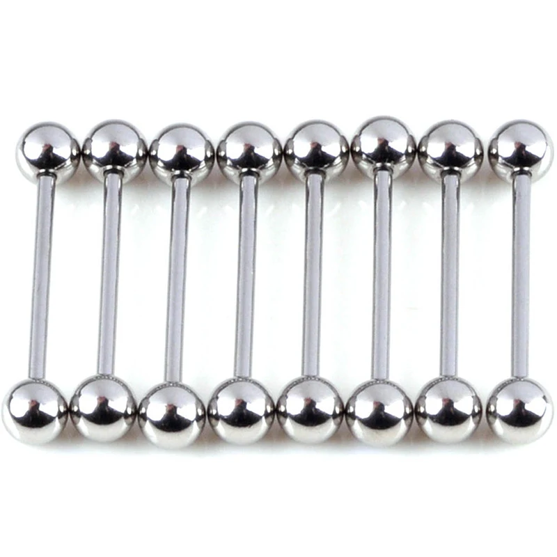 20pcs Wholesale Body Jewelry Lots Stainless Steel Tongue Lip Eyebrow Rings Nose Barbell Belly Button Stud Piercing пирсинг