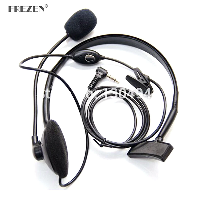 

Overhead Earpiece Headset Boom Mic Microphone Noise Cancelling for Yaesu Vertex Radio 1pin 3.5mm