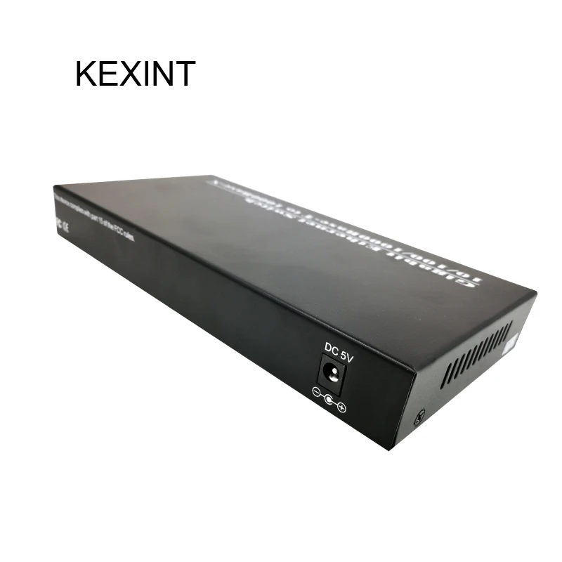 KEXINT Fiber Optical 8 Port Media Converter Ethernet Fiber Network Media Converter FTTH