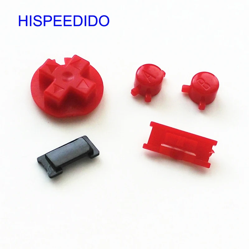 HISPEEDIDO 10 jogos/lote Conjunto de botões coloridos para Gameboy Color para console de jogos GBC ON OFF Botões AB D Pads substituição