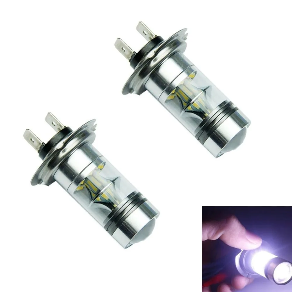 H7 6000 K 100 W Projecteur 20-smd LED Cree CHIP brouillard conduite DRL Ampoules Blanc