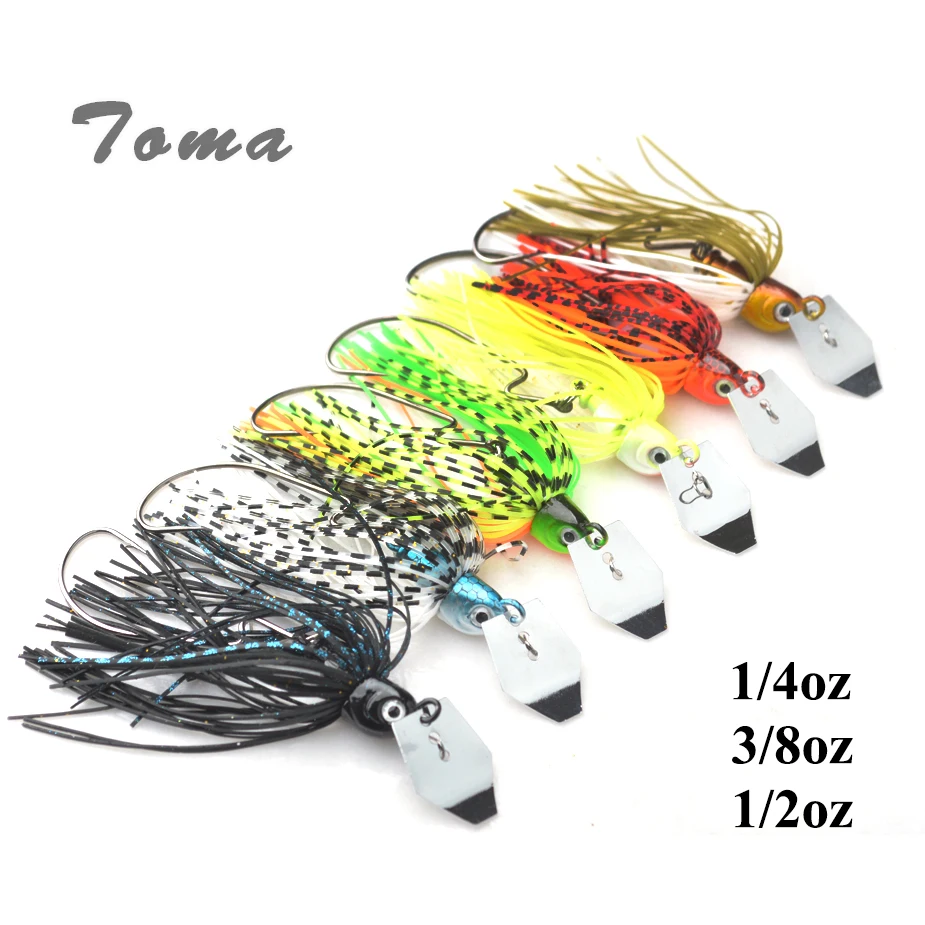 TOMA 3PCS/lot Cheater Swimbaits Spinner Fishing Lures 7g 10g 14g Finesse Chatter Spinnerbait Metal Lure Fishing Bass Bait