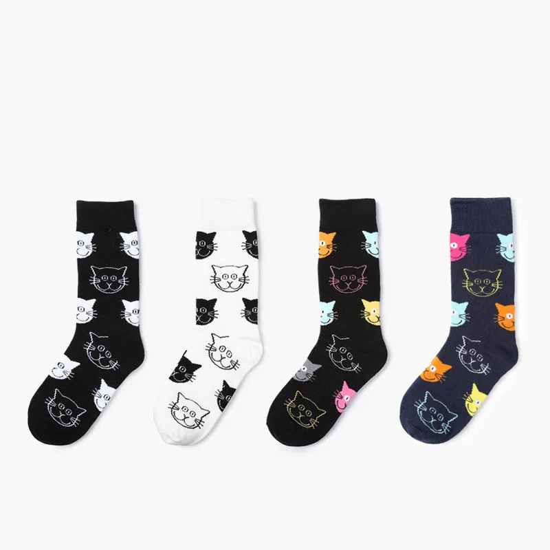 

New Women Cotton Socks Cat Cartoon Animal Funny Socks Cute Lovely Colorful Fashion Socks Meias