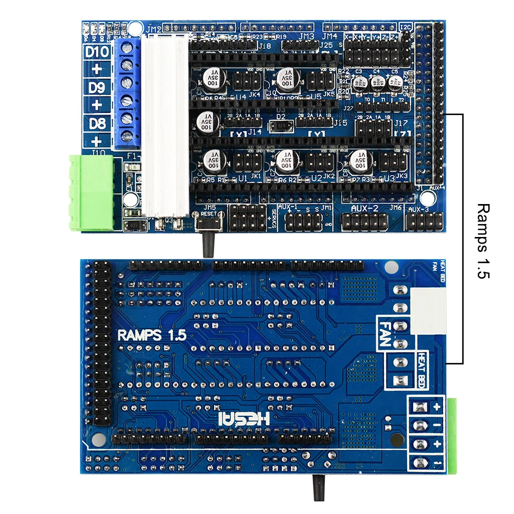 1Pc RAMPS 1.4 1.5 1.6 Control Board Panel Part Motherboard Shield Red Black Controls  For 3D Printer