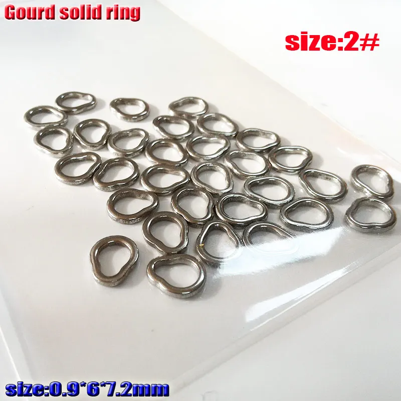 Anillo solido calabaza en acero inoxidable 304 - 4 tamanos para pesca - imagen 3