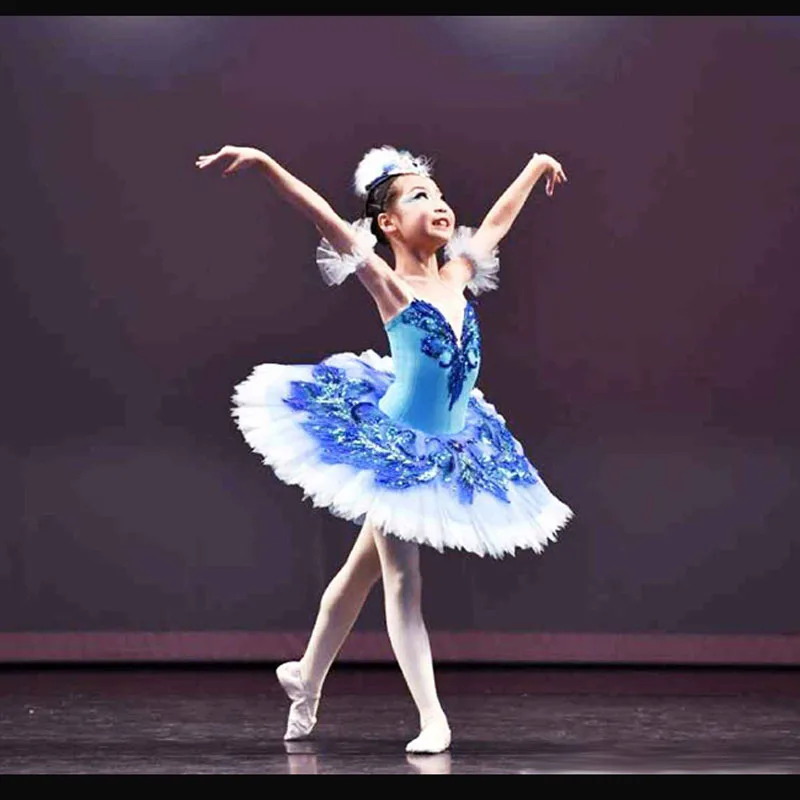 

Customized Best Selling Anna Shi Classical Spandex Stage Tutu/Girl Blue Bird Ballet Tutus Dresses