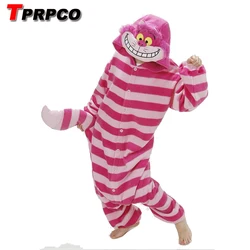 Winter New Sleepsuit Adults Cartoon Cheshire Cat Onesies Unisex Onesies Piżama Kostiumy Cosplay