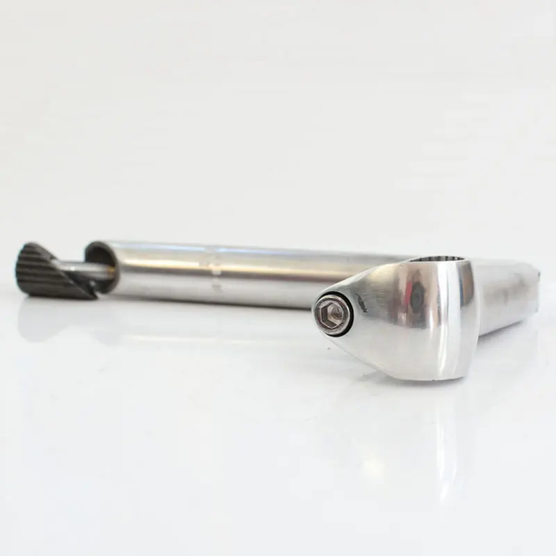 The New Retro Handlebar Stem Lengthened Goose Neck Stem 25.4mm Aluminum Bike Stem Bicycle Accessories