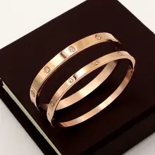 Women Couples Bracelets Silver Steel Gifts #2