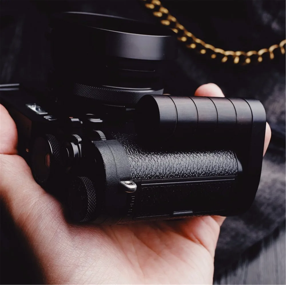 Poignée circulaire en bois, dégagement rapide, plaque en L, FUJI X100F, FUJIFILM X 100F