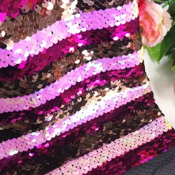 LASUI  NEW shiny sequins  embroidery mesh lace fabric DIY for wedding party dress skirt  Designer Fabric W0065