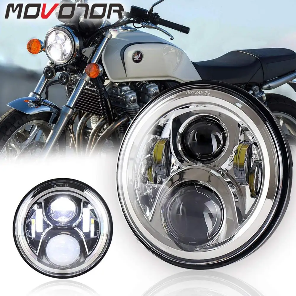 7 Inch Headlight LED Hornet 250 Headlight Hi/Lo Beam for Honda VTR250 X4 CB400sf NC39 NC42 CB750 Zephyr 400